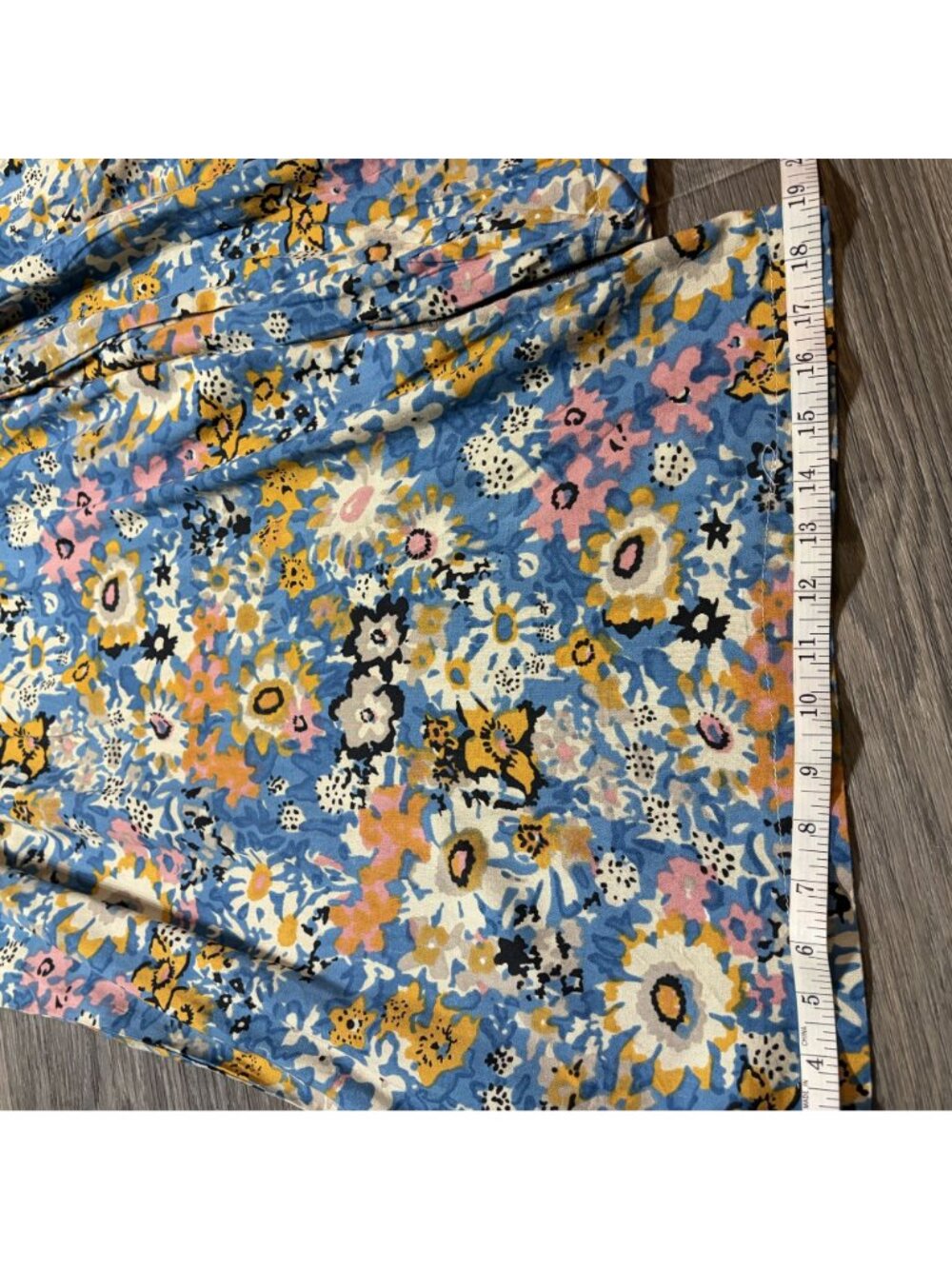 Natural Life Bailey Jumpsuit Floral XL Blue Pink Wide Leg Bohemian Pockets NEW - Picture 13 of 16